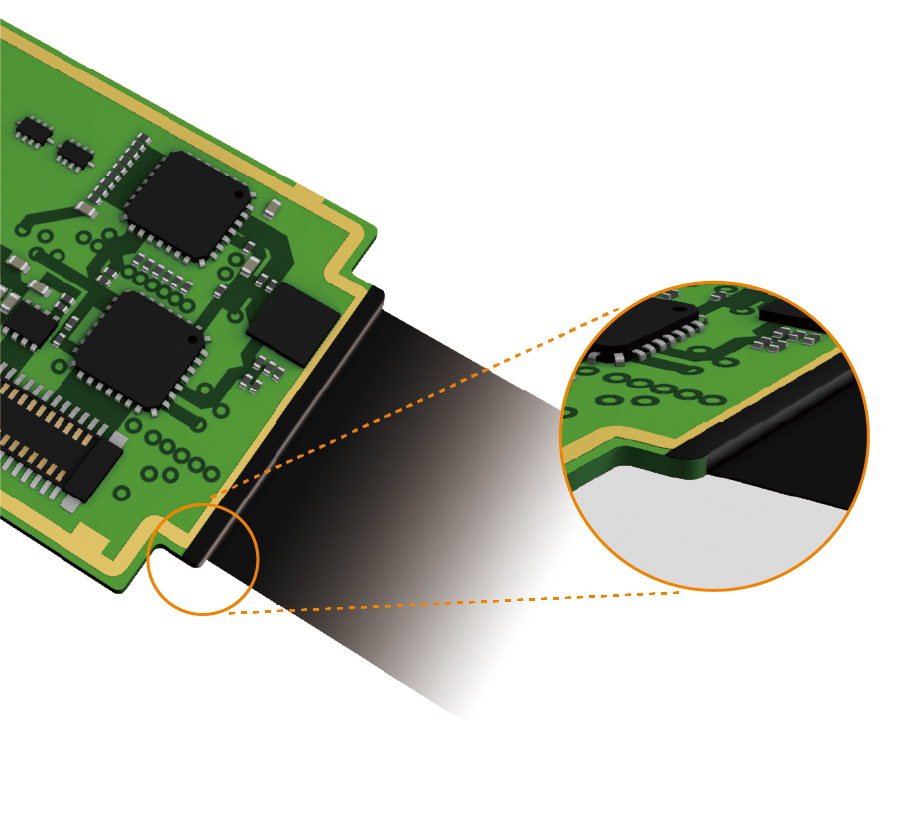 Shielding film for rigid-flex board（high step/uneven surface